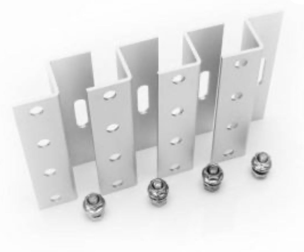 4 Fixed Solar Panel Mounting Bracket Kit