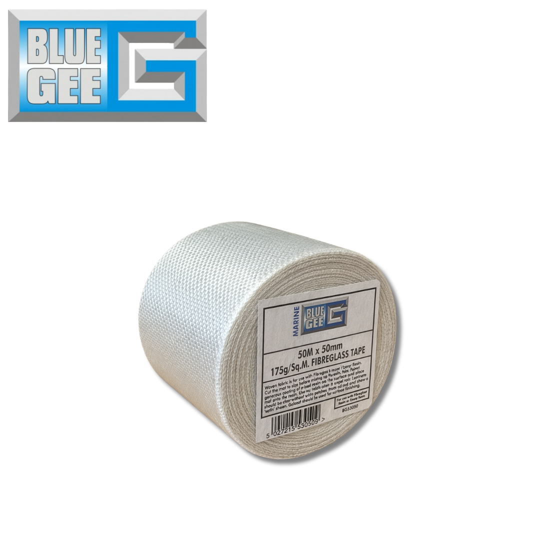 Blue Gee BG53050 Fibreglass Tape 50mm x 50m GRP Repair Glass Fibre Reinforcement