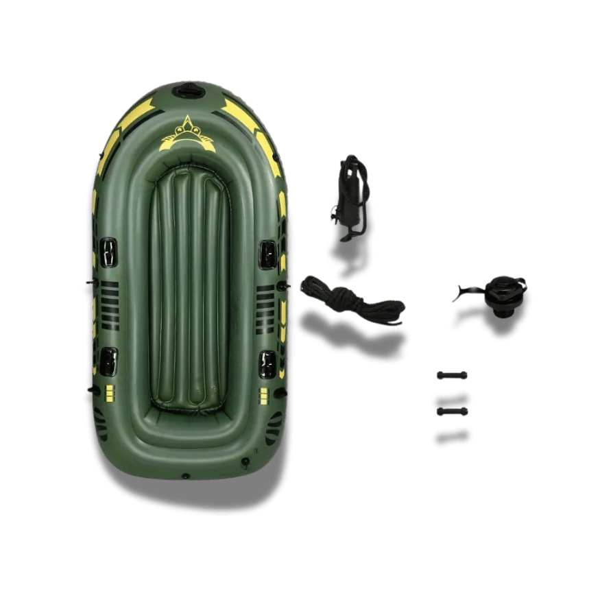 3-Person Inflatable Kayak – PVC with Paddles & Accessories