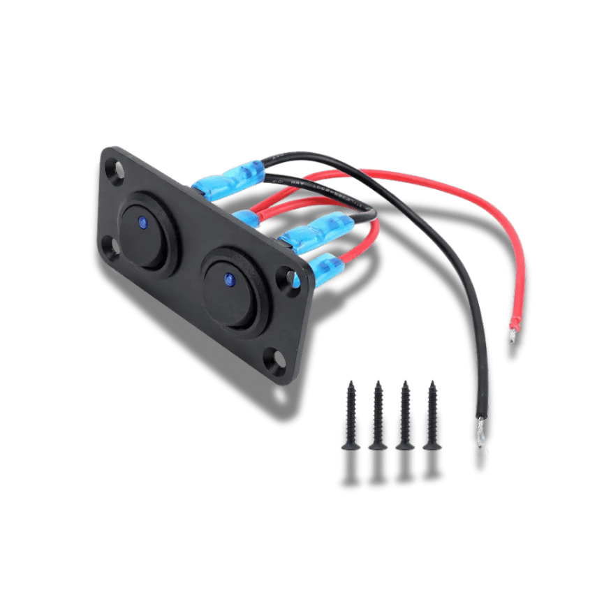 12V LED Rocker Switch Panel – 1/2/3/4/5/6 Way