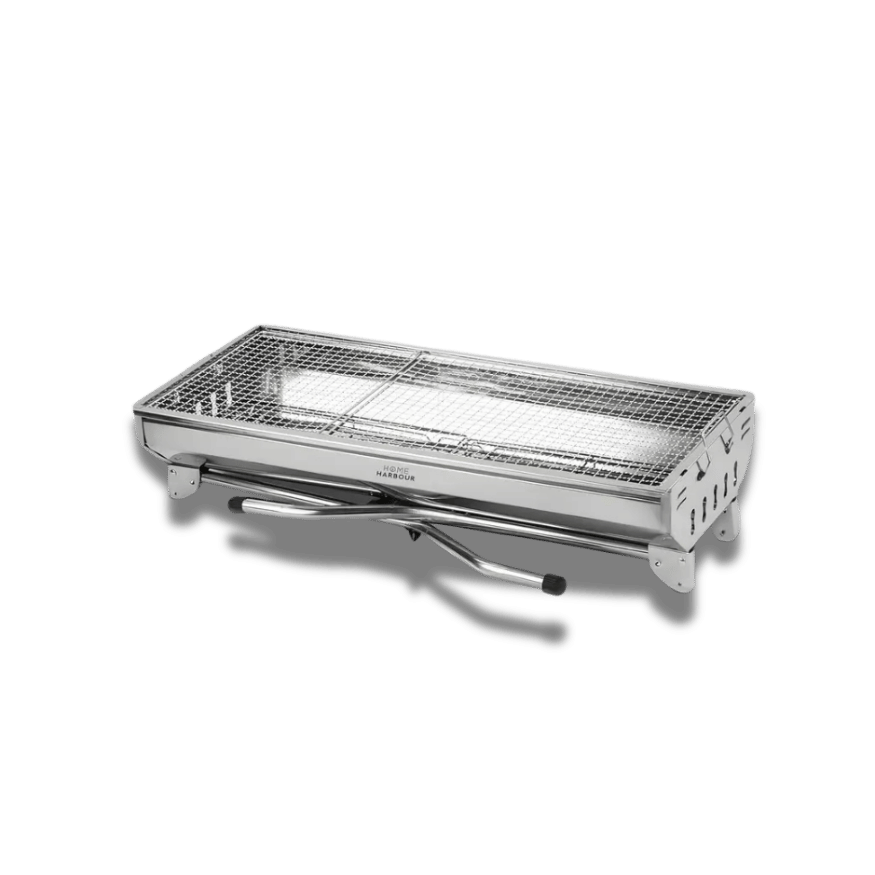 Large Foldable Stainless Steel Charcoal BBQ Grill