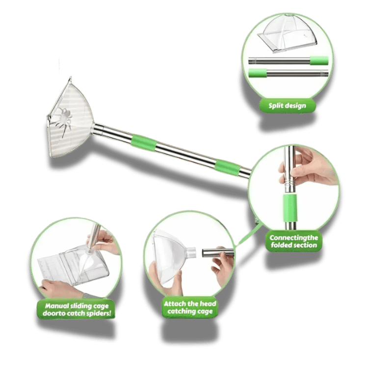 Heavy Duty Spider Catcher with Long Handle