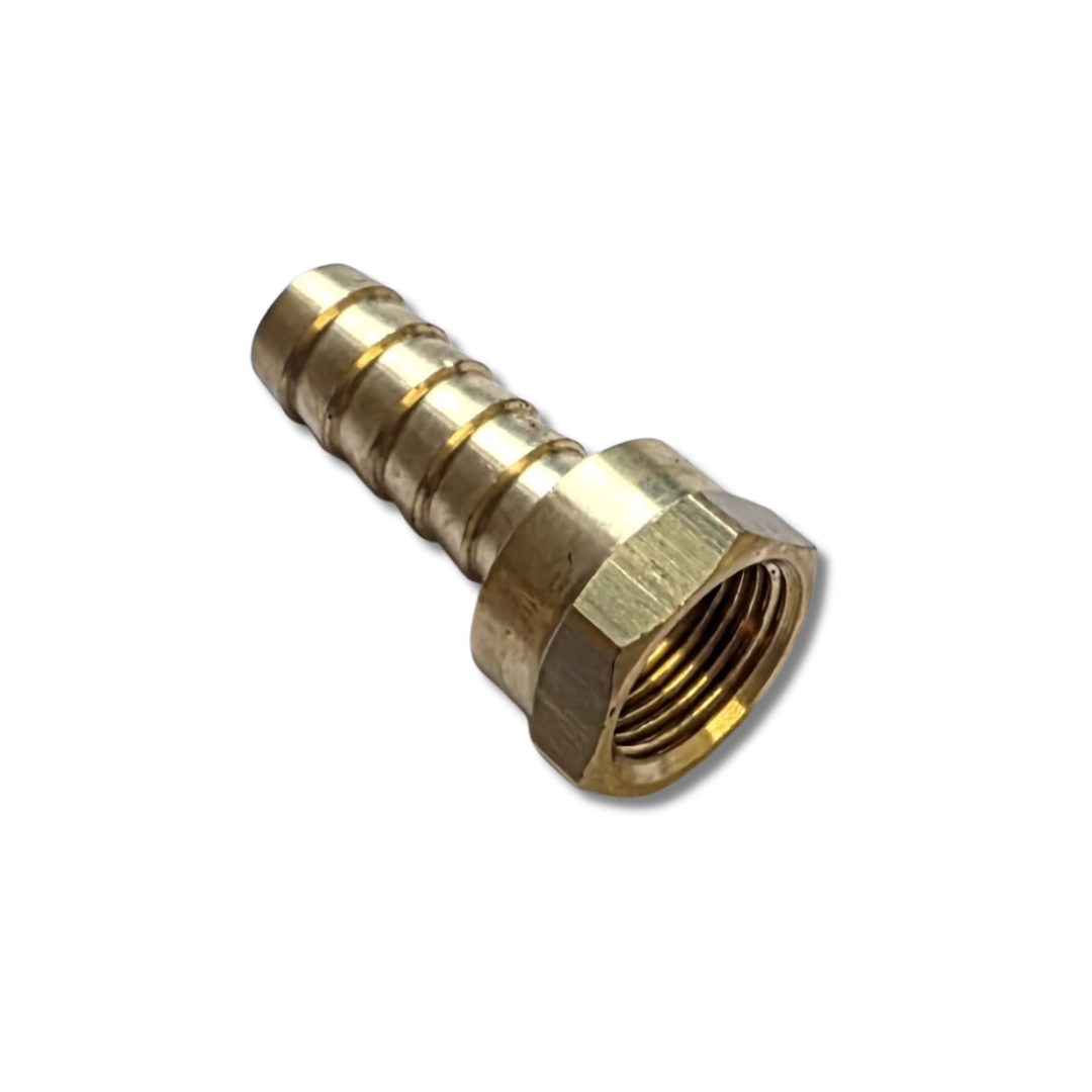 Brass Straight Hose Tail 3/8" BSP Female to 12mm Hose