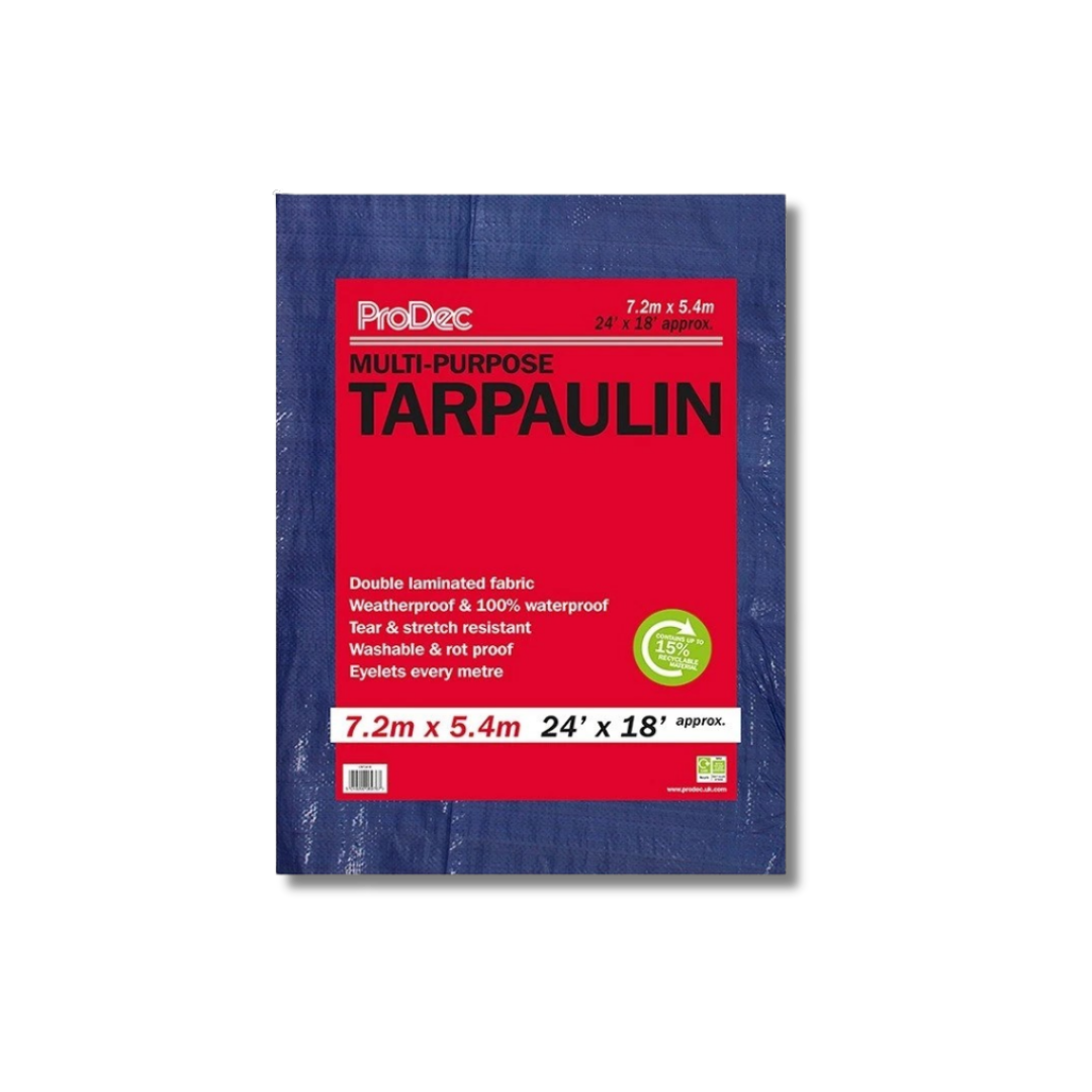Prodec Multipurpose Tarpaulin Blue - 24' x 18'