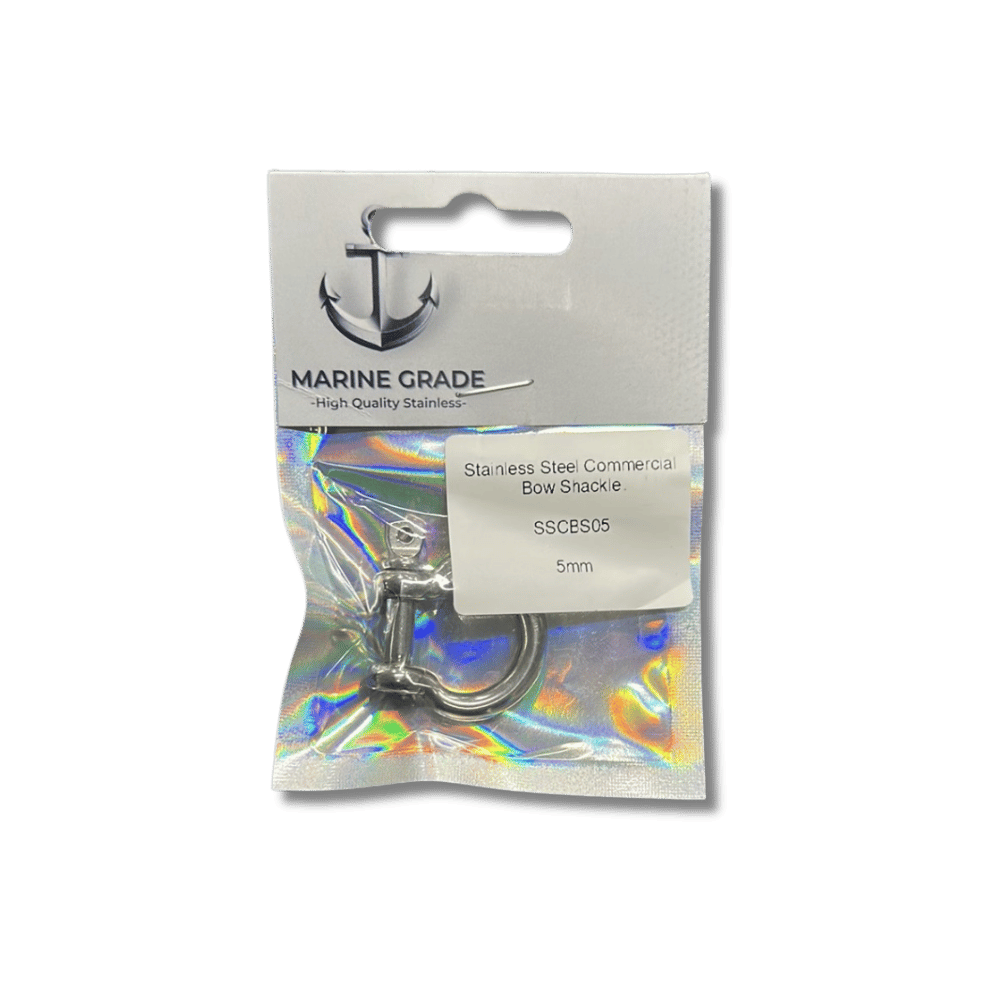 Commercial Bow Shackle - Stainless Steel - 5mm