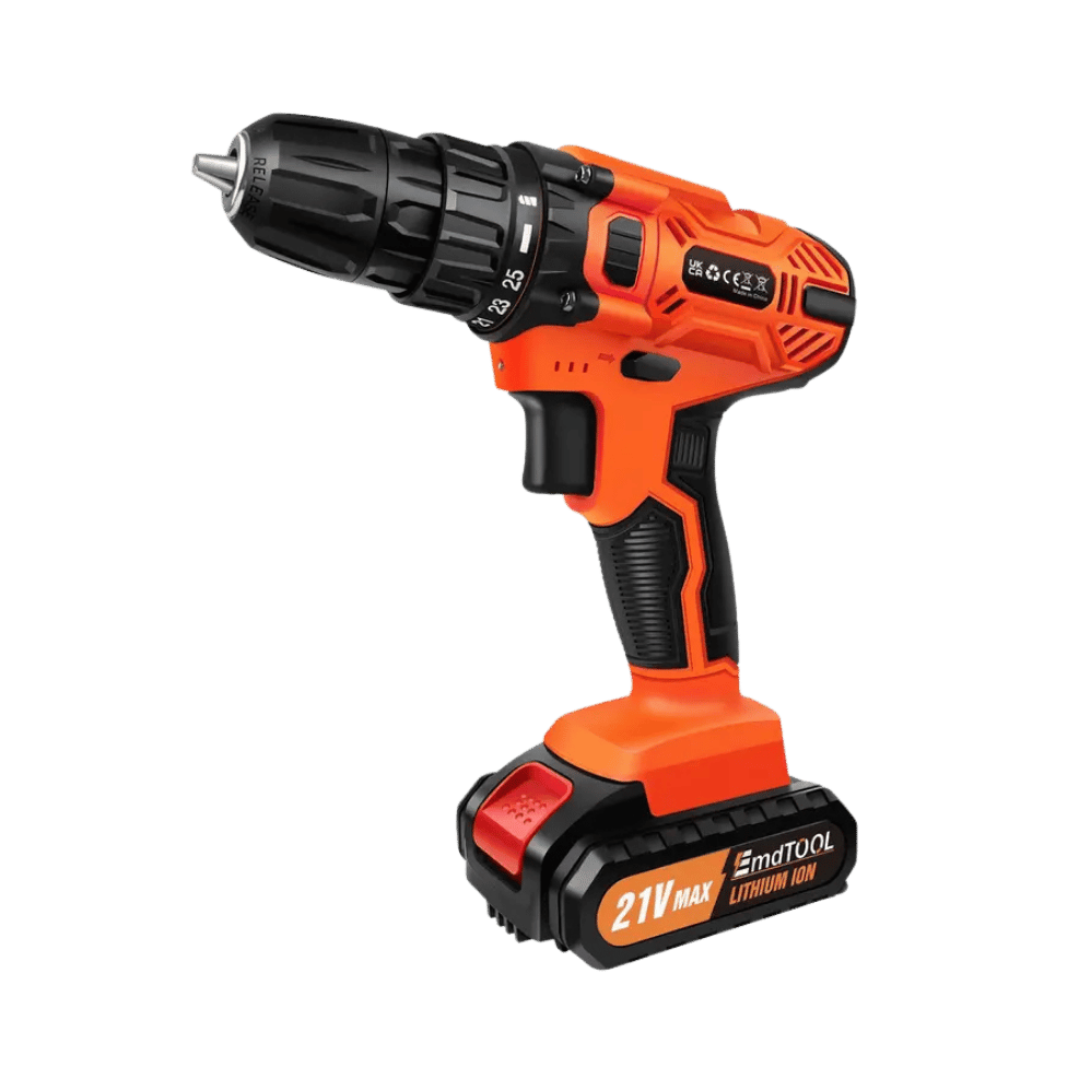 Cordless Drill Set- with Battery, Charger &  Attachments