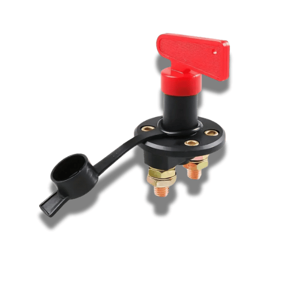 Battery Disconnect Isolator Switch - Brass Contact, 12v / 24v