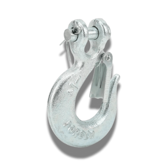 Clevis Slip Hook with Safety Latch - 1/4in G70 Forged Steel