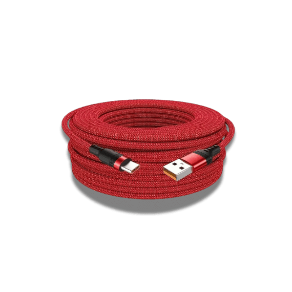 Extra Long USB-C Charging Cable - 8m Red