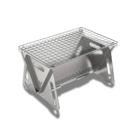 Portable Stainless Steel Camping bbq - Foldable,