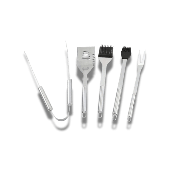 Stainless Steel Barbecue Tool Set - 5 Piece BBQ Set