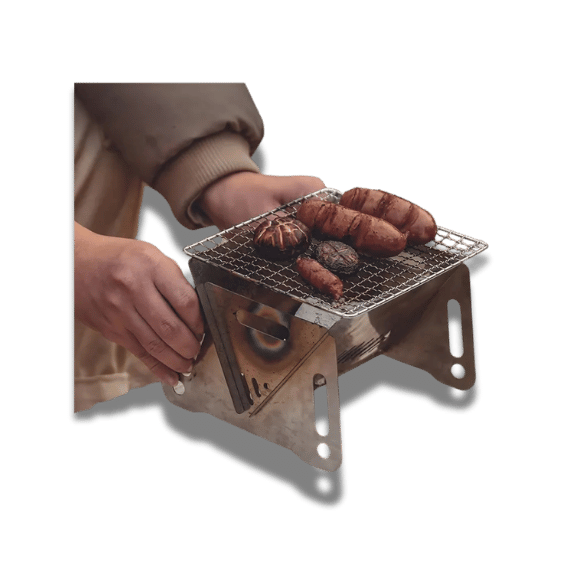 Portable Stainless Steel Camping bbq - Foldable,