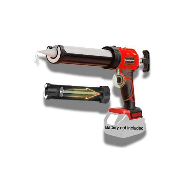 Cordless Caulking Gun - 4 Speeds, 10oz/300ml, No Battery Included