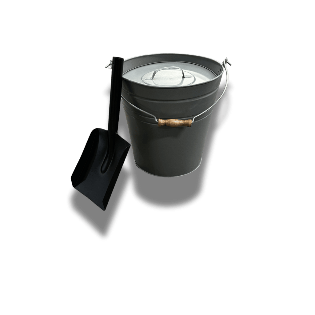 Ash/Coal Bucket  with Lid & Shovel