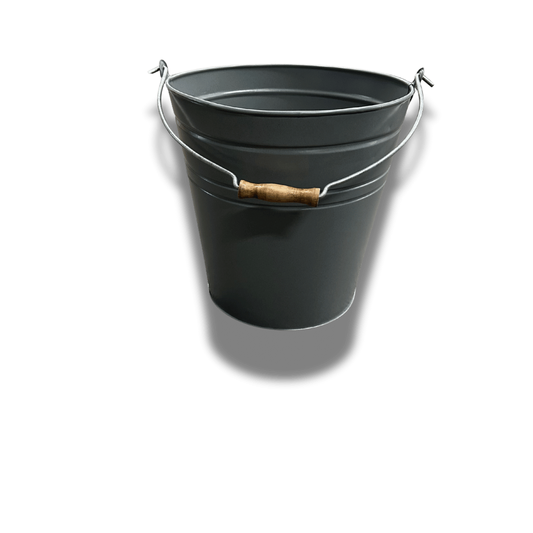 Ash/Coal Bucket  with Lid & Shovel