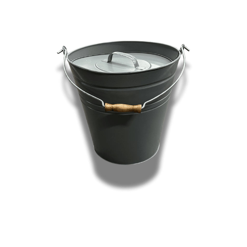 Ash/Coal Bucket  with Lid & Shovel