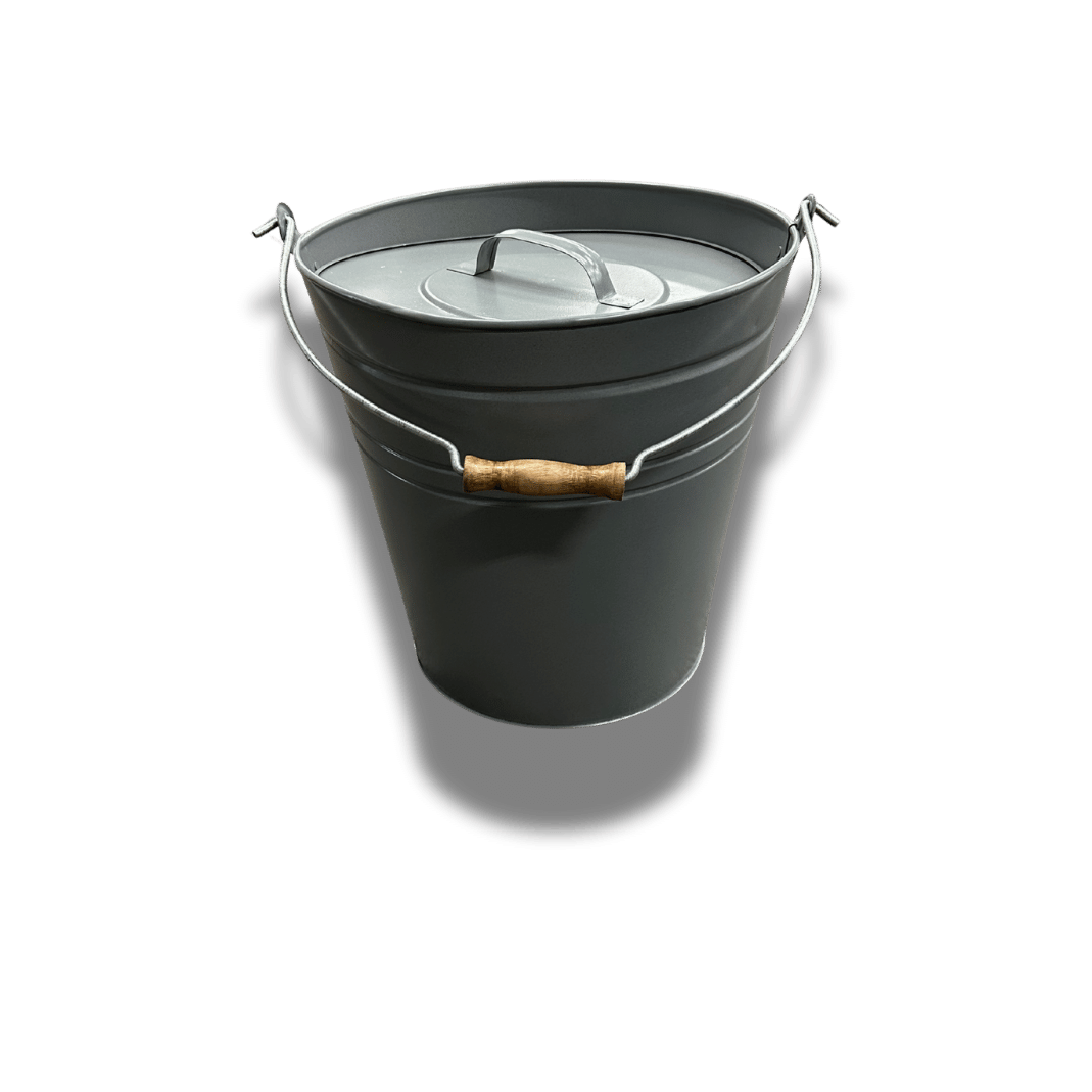 Ash/Coal Bucket  with Lid & Shovel