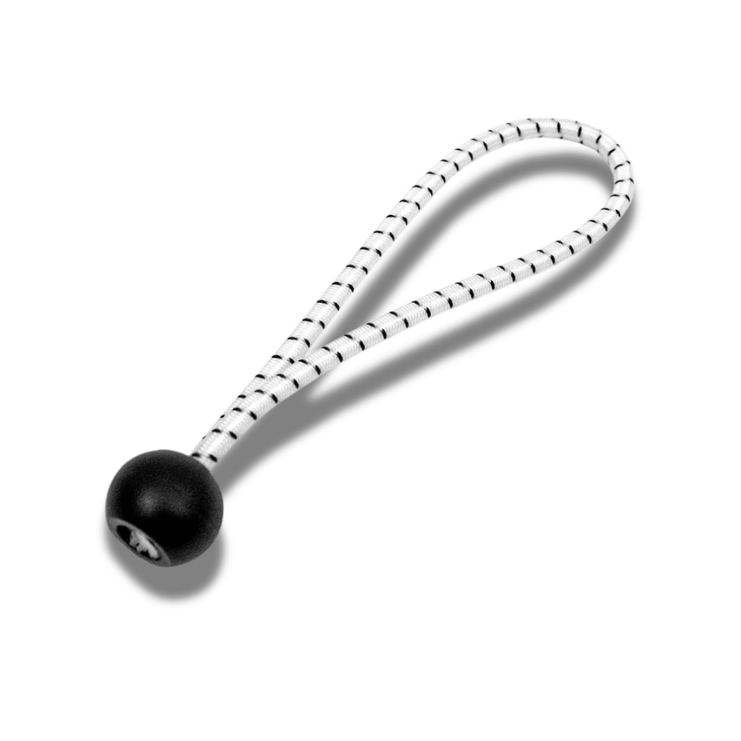 Bungee Ball White/Black Loop 100mm