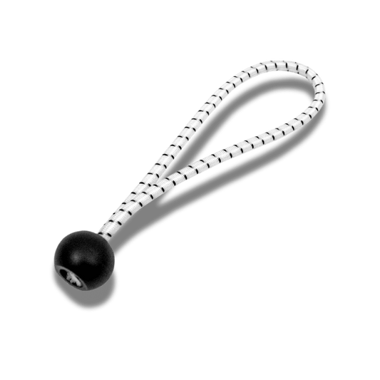 Bungee Ball White/Black Loop 100mm