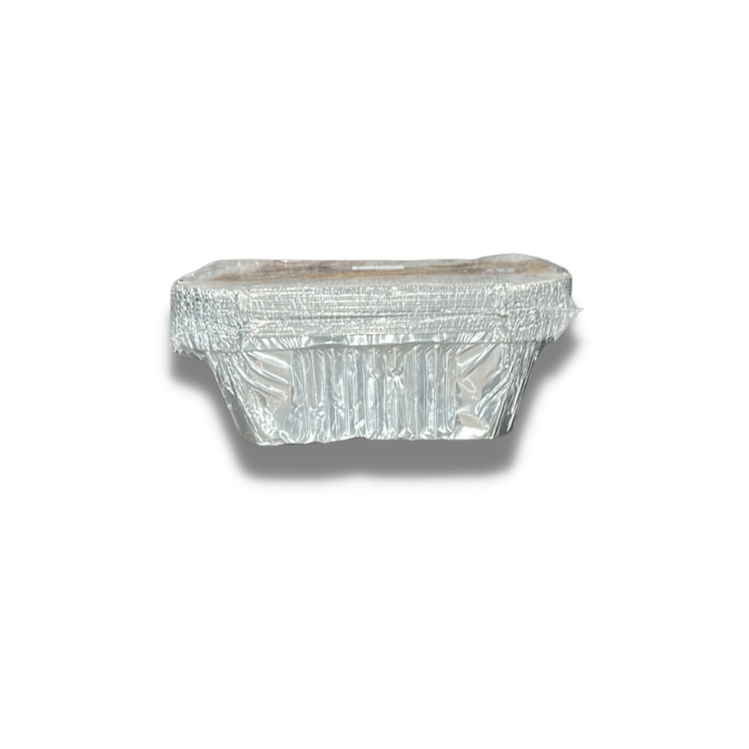 Prima Foil Container with Lid 128 x 103 x 45mm - Pack of 10