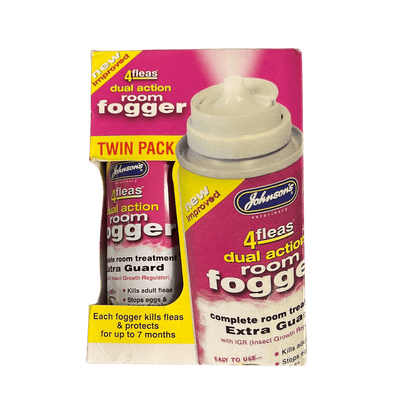 4Fleas Dual Action Room Fogger Twin Pack