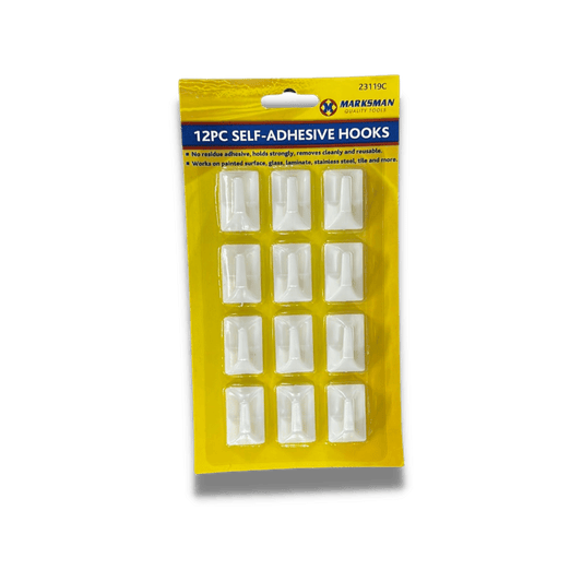 12pc Self-Adhesive Hooks