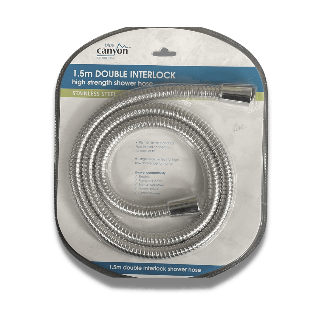 1.5m Shower Hose Double Interlock