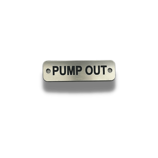 Pump Out - Nameplate Chrome