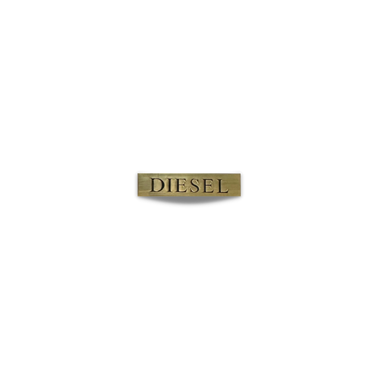 Diesel - Nameplate Small Brass