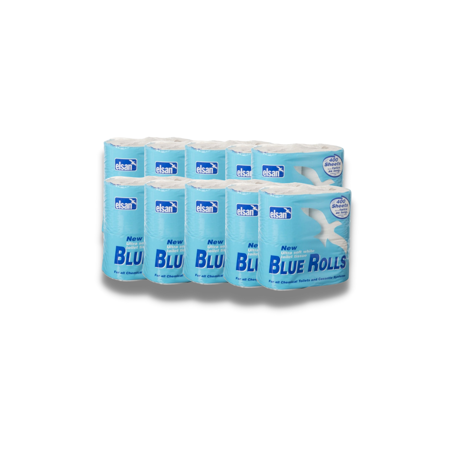 10x Elsan Blue Roll 4 Pack Toilet Paper