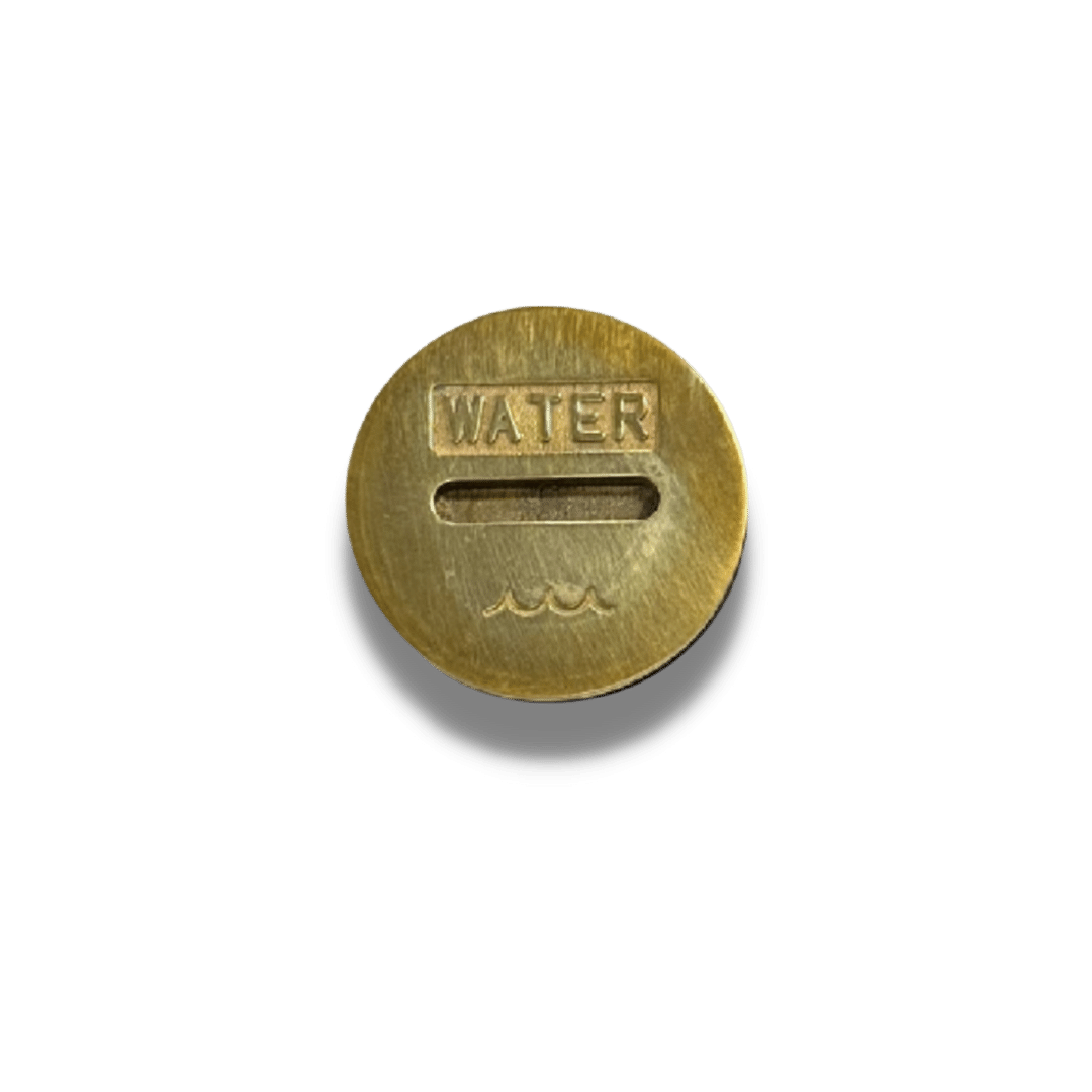 Water deck filler cap - 50mm - Brass