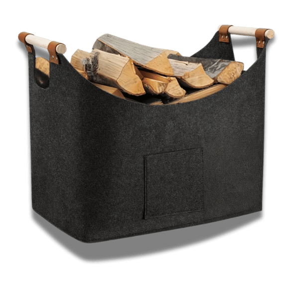 Firewood Storage  Felt Tote Bag