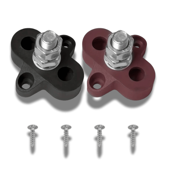 M8 Battery Binding Post 150A - 5/16 Inch Copper Busbar (2pcs)