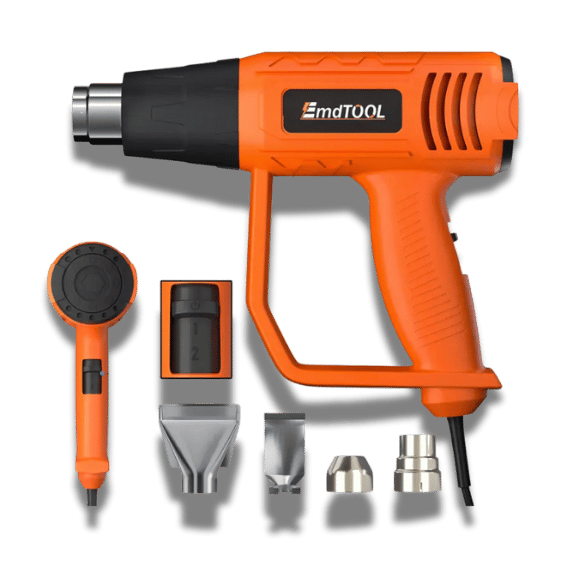 Heat Gun 2000W - Dual Temp 300℃ & 600℃ (Orange)