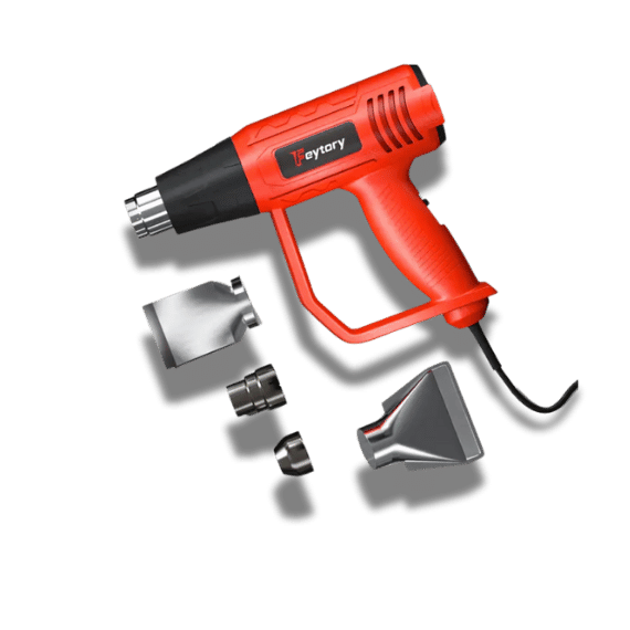 Heat Gun 2000W - 2 Temp Settings 300℃ & 600℃ (Red)