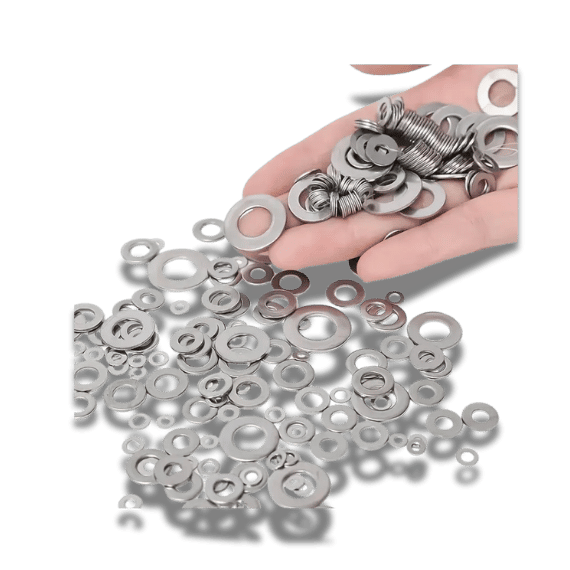 Stainless Steel Washers Set - M2-M10, 180pcs