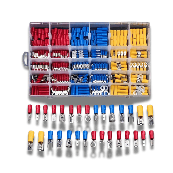 Assorted Spade Terminals Crimping Kit - 280pcs