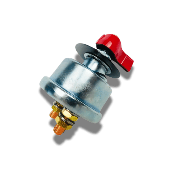 Battery Power Cut-Off Switch with Red Handle - 300A