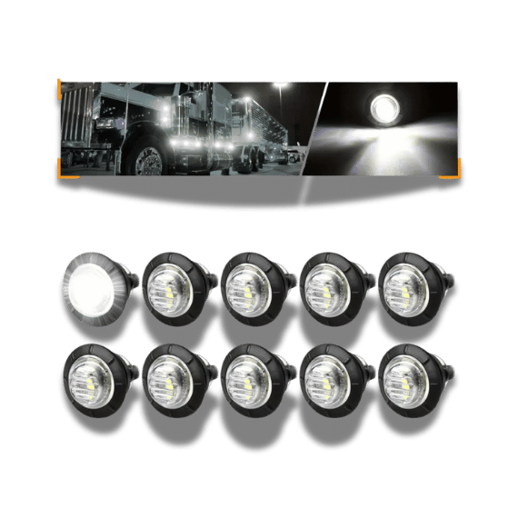 Mini Round LED Light Flush Mount - White (1pcs)