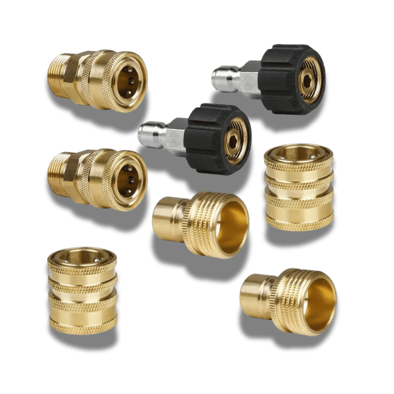 High Pressure Washer Adapter Set - Quick Connect, 8pcs