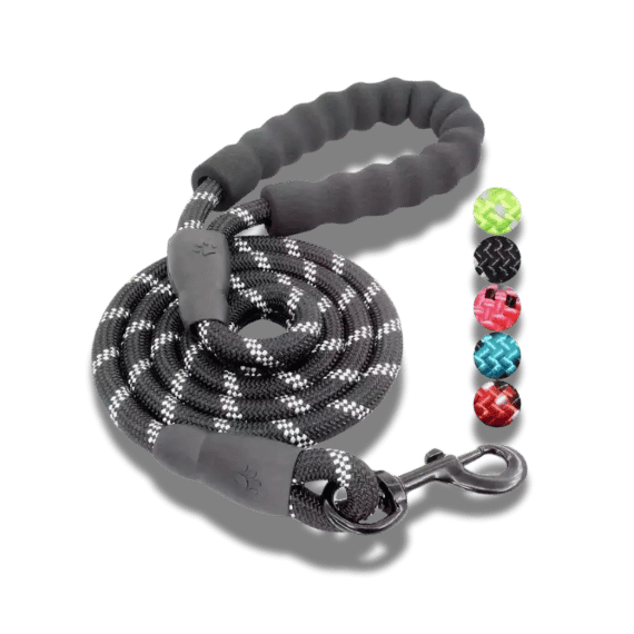 Reflective Dog Lead - Black, 3 Meters