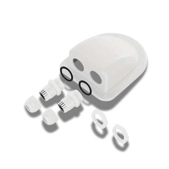 Durable White ABS Solar Bracket - RV & Yacht