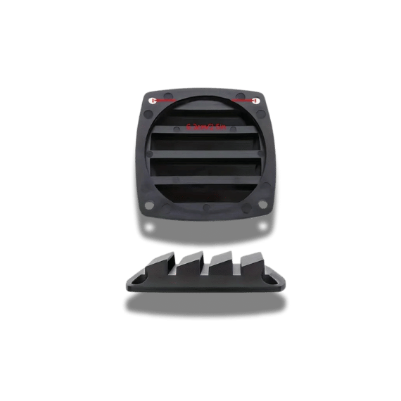 Square Air Vent - Black