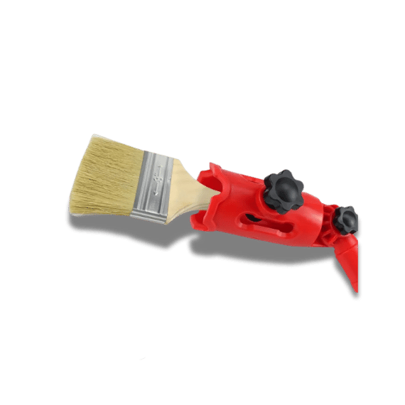 Multi-Angle Paint Brush Extension - Red, High Ceilings