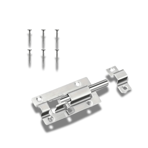 Barrel Bolt Latch , Stainless Steel, 7.62cm