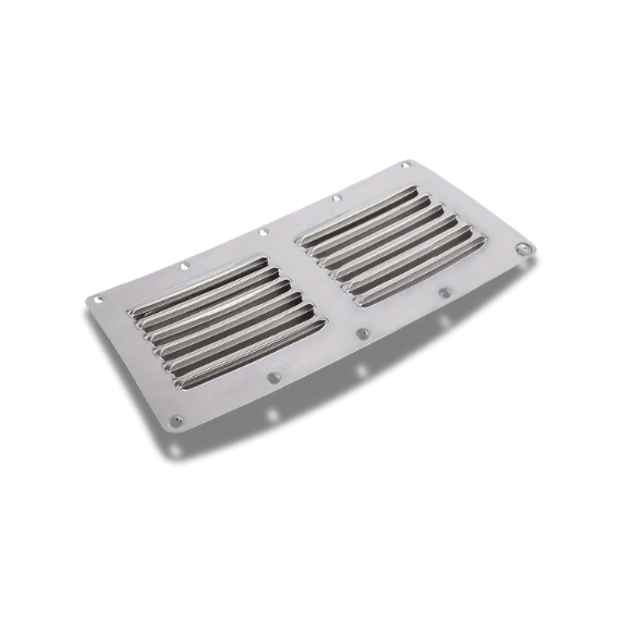 Stainless Steel Marine Ventilation Louver - 9" x 41/2"