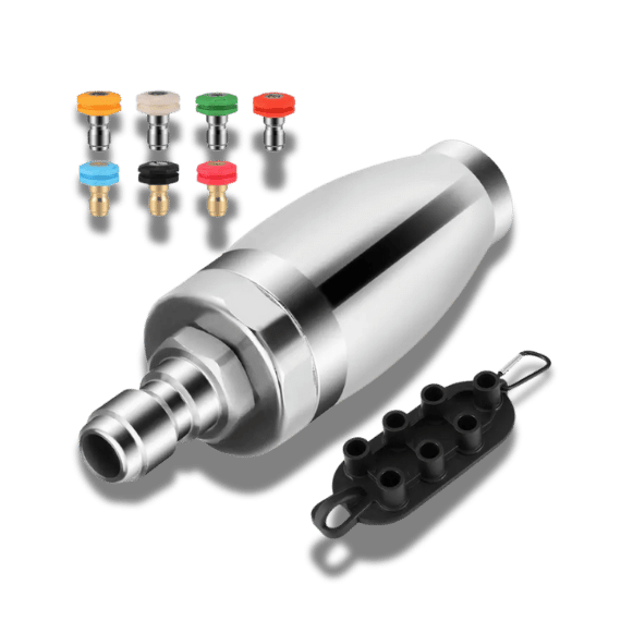 3600PSI High Pressure Turbo Washer Nozzle – Stainless Steel