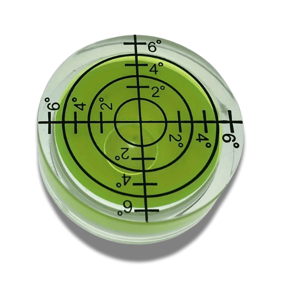 Round Bubble Levels with Scale 32x7mm Green