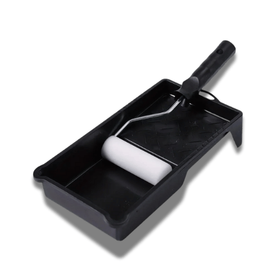 4 inch Foam Paint Roller Set Black