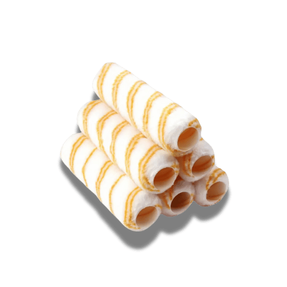 9" Orange Double Stripe Paint Roller Cover